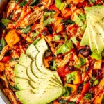 One Pan Chicken Enchilada Skillet - Olivia Adriance