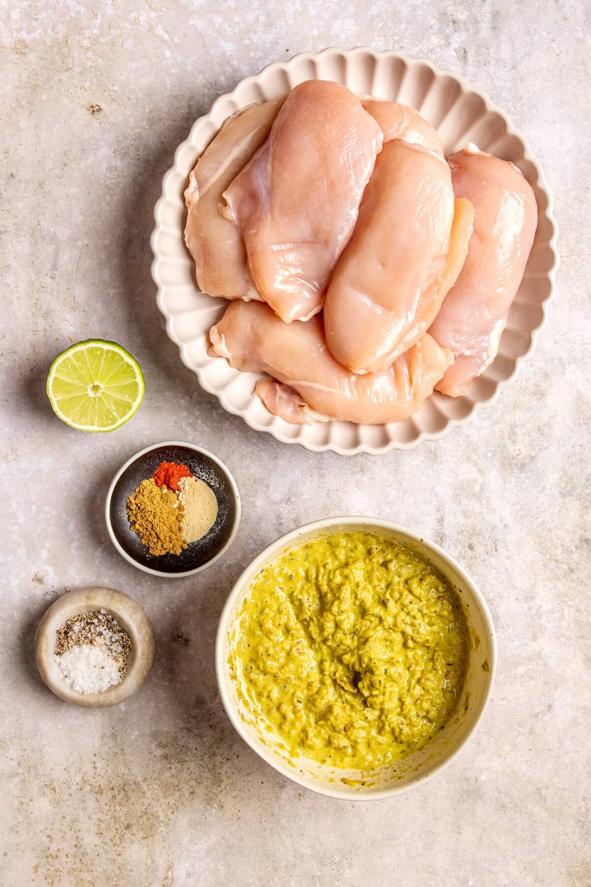 Ingredients for Slow Cooker Salsa Verde Chicken Tacos - Olivia Adriance