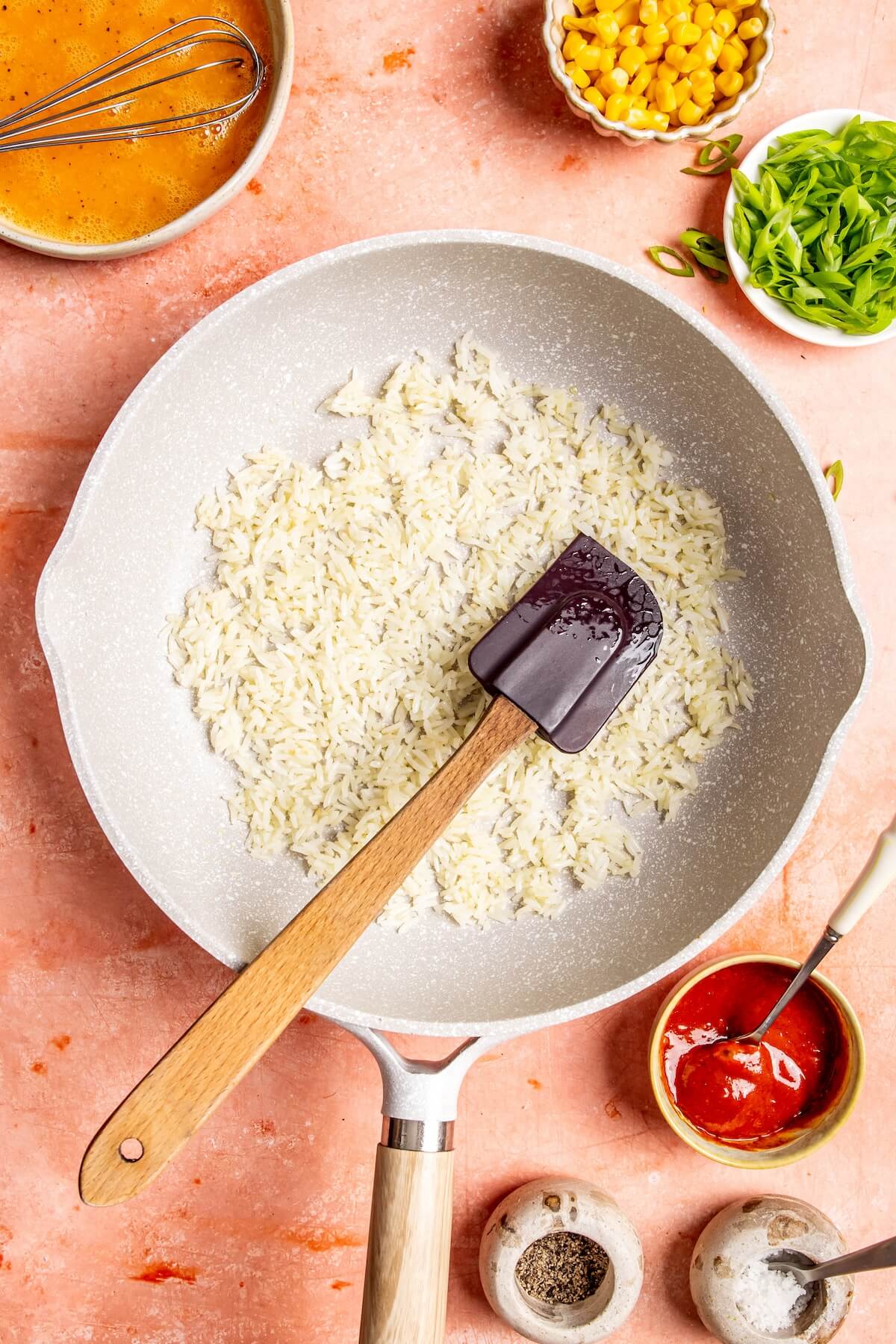 How to Make Crispy Rice Omelette with Corn and Scallion Step 3 - Olivia Adriance