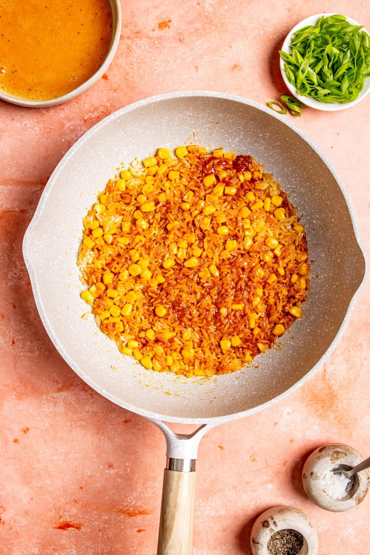 How to Make Crispy Rice Omelette with Corn and Scallion Step 5 - Olivia Adriance