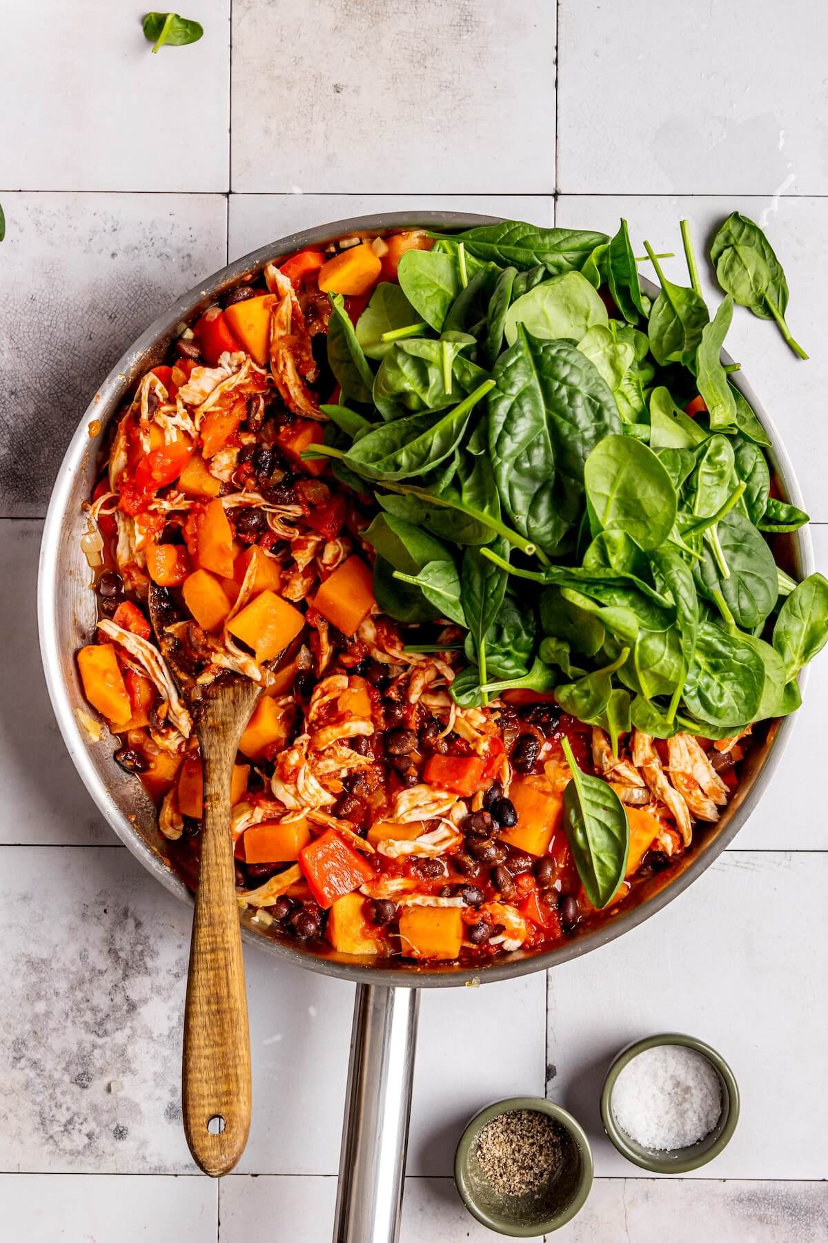 How to Make One Pan Chicken Enchilada Skillet Step 5 - Olivia Adriance