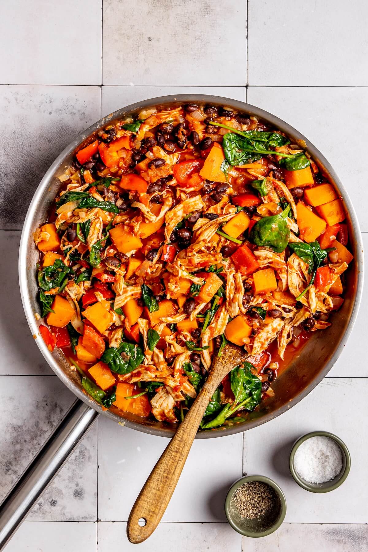 How to Make One Pan Chicken Enchilada Skillet Step 6 - Olivia Adriance