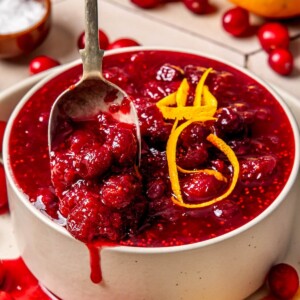 Maple Sweetened Cranberry Sauce - Olivia Adriance