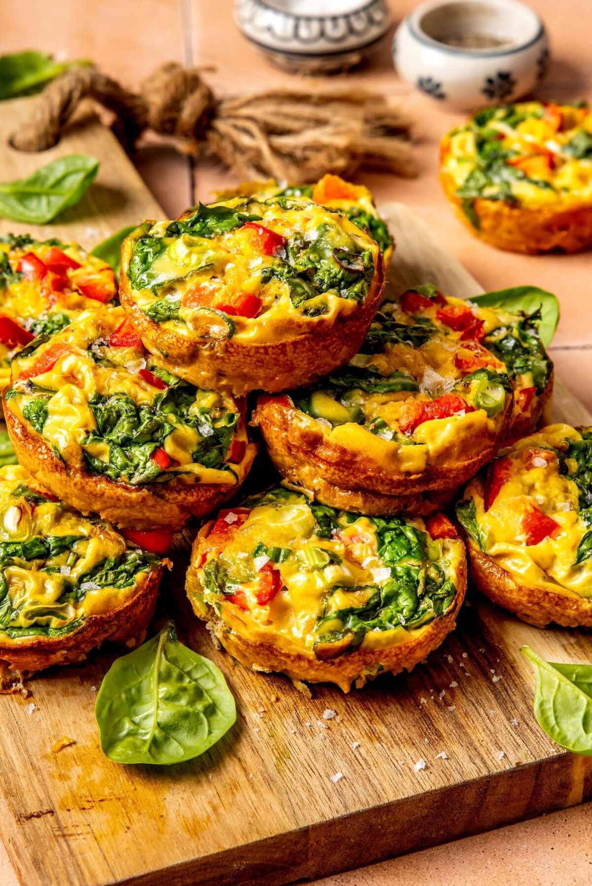 Sweet Potato Crust Egg Veggie Muffins - Olivia Adriance