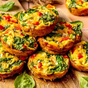 Sweet Potato Crust Egg Veggie Muffins - Olivia Adriance