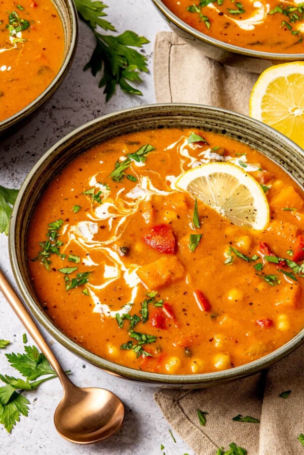 Moroccan Slow Cooker Chickpea Stew - Olivia Adriance