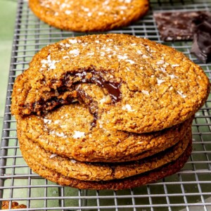 Chocolate Stuffed Almond Flour Cookies - Olivia Adriance