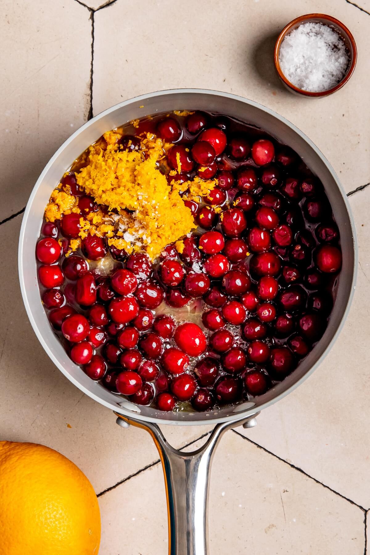 How to Make Maple Sweetened Cranberry Sauce Step 1 - Olivia Adriance