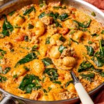 One Pot Creamy Italian Sausage Gnocchi GF DF - Olivia Adriance