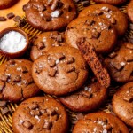 Soft Baked Double Chocolate Chip Cookies - Olivia Adriance
