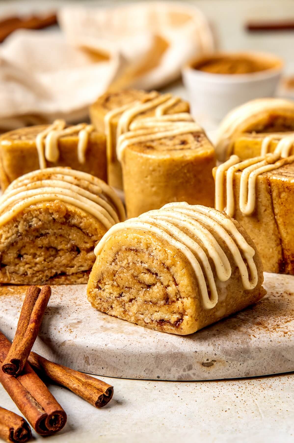 No-Bake Raw Cinnamon Rolls Erewhon Inspired - Olivia Adriance