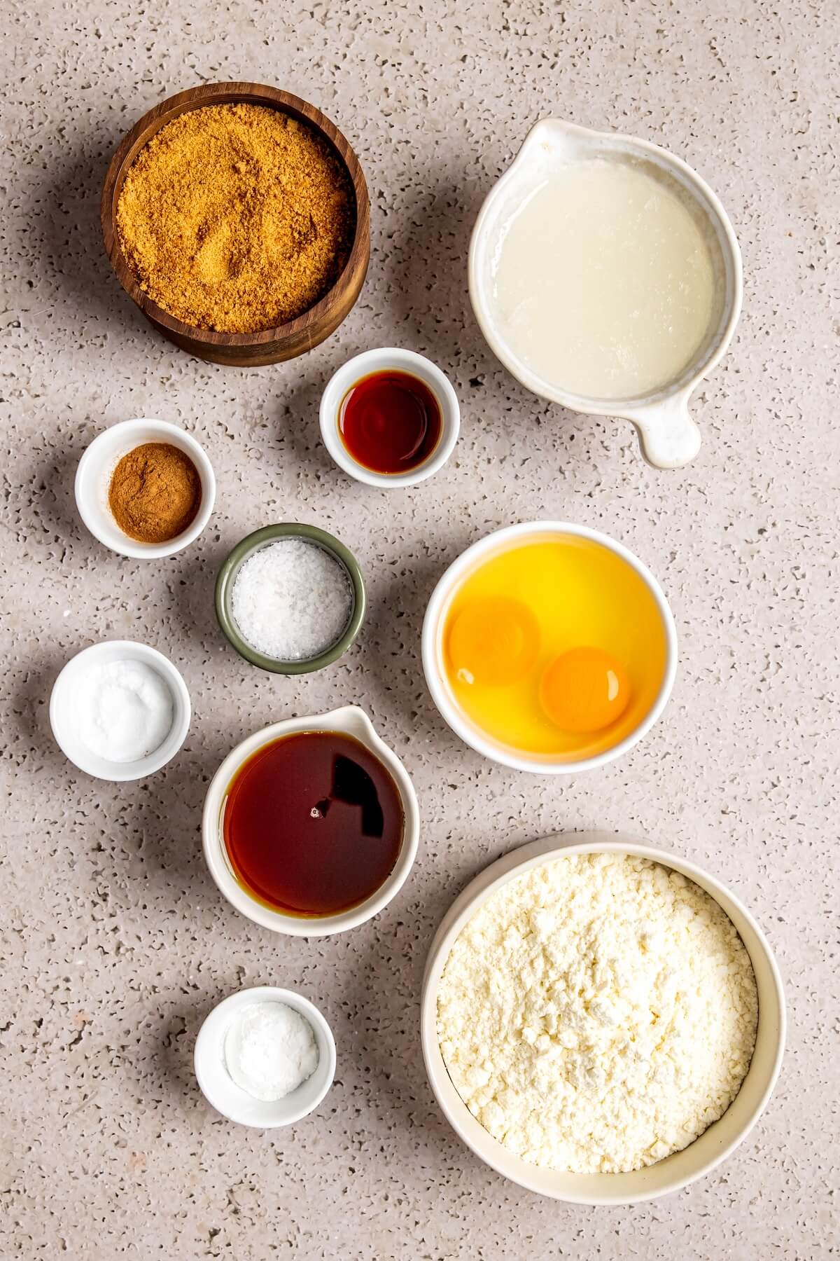 Ingredients for Snickerdoodle Blondies - Olivia Adriance