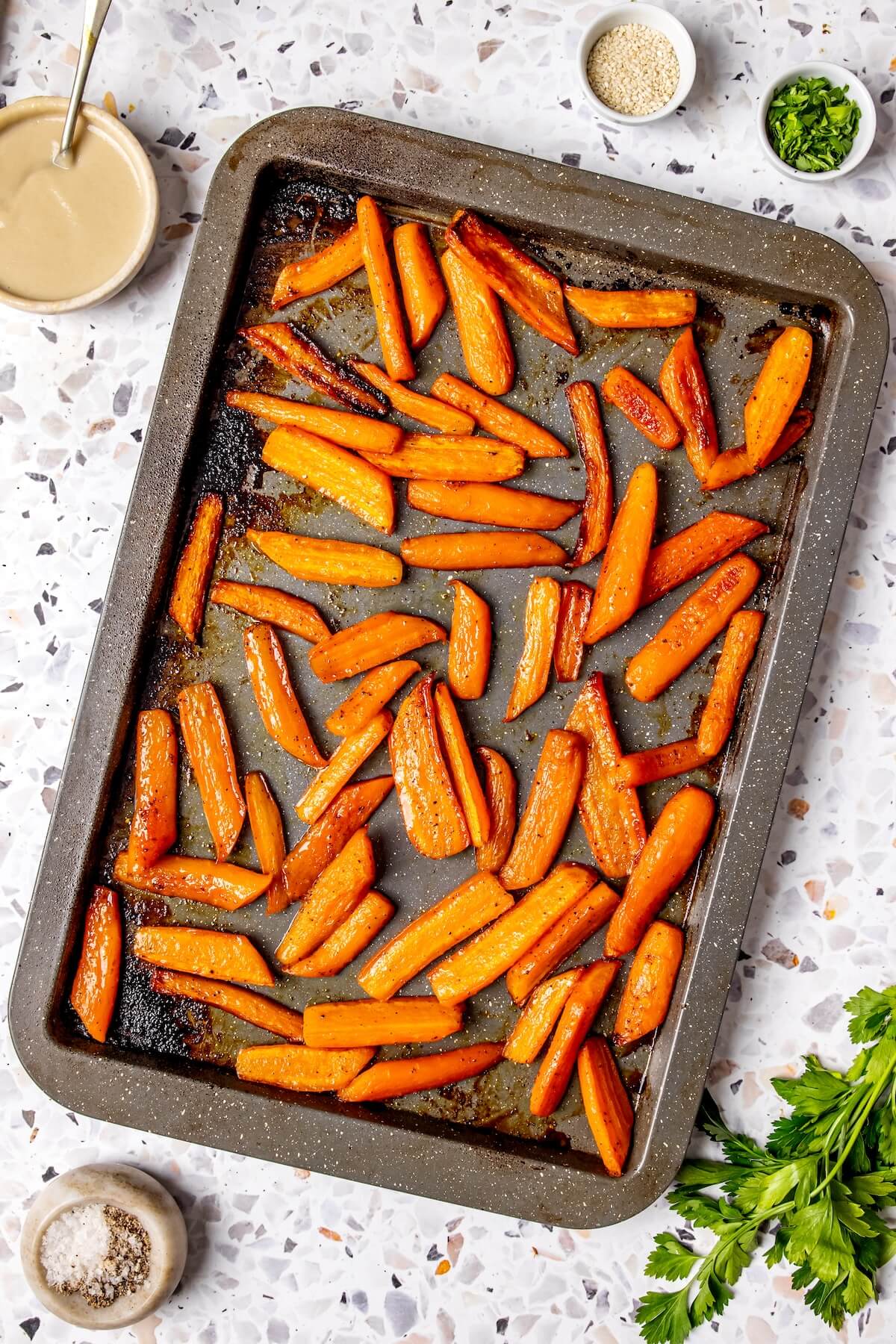 How to Make Honey Glazed Carrots with Tahini Drizzle Step 5 - Olivia Adriance