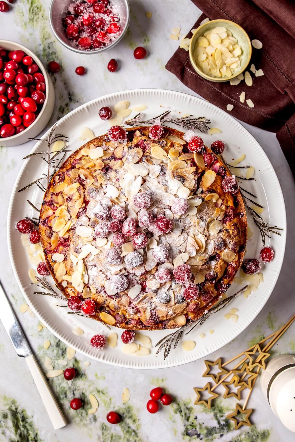Cranberry Almond Cake - Olivia Adriance
