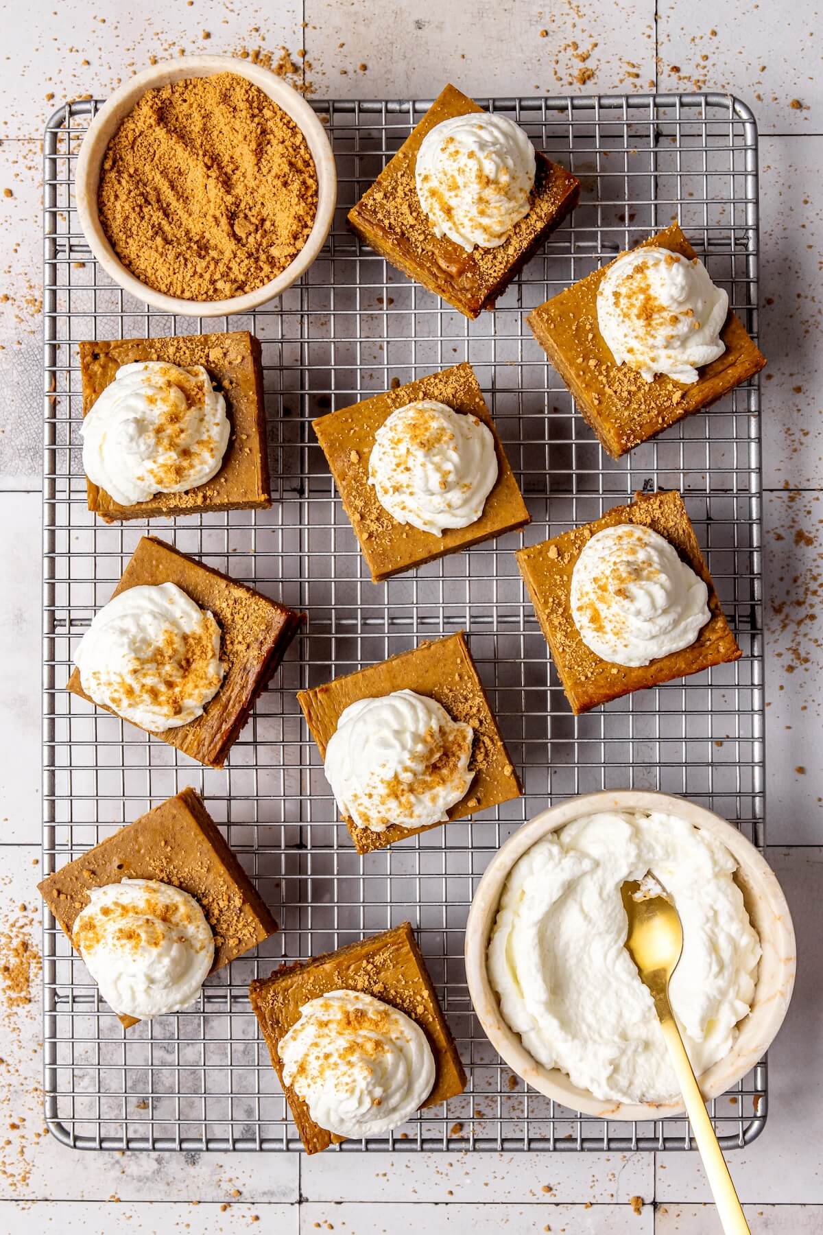 Gluten-Free Pumpkin Pie Bars - Olivia Adriance