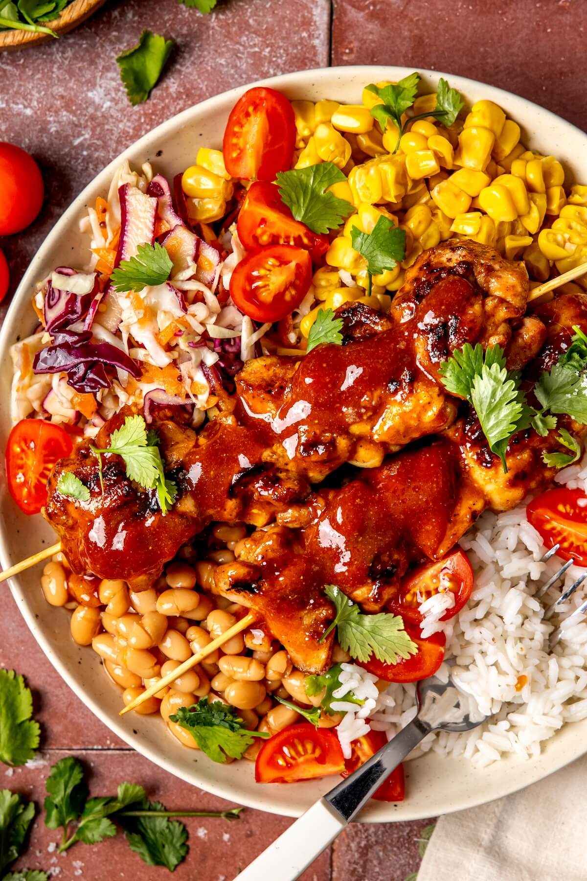 Loaded BBQ Chicken Bowls - Olivia Adriance