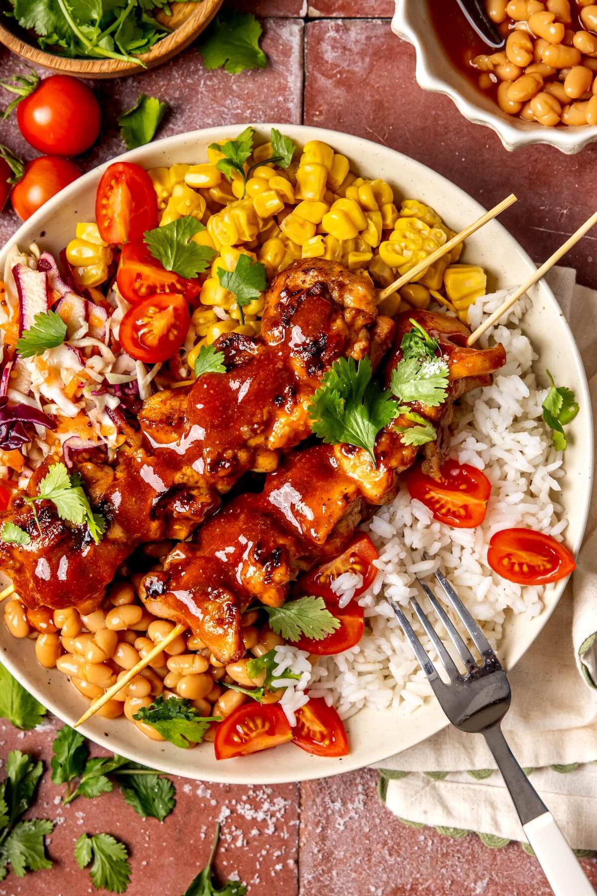 Loaded BBQ Chicken Bowls - Olivia Adriance