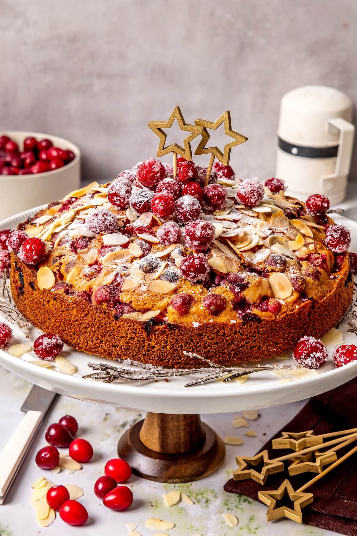 Cranberry Almond Cake - Olivia Adriance