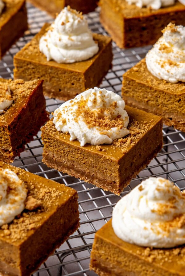 Gluten-Free Pumpkin Pie Bars - Olivia Adriance