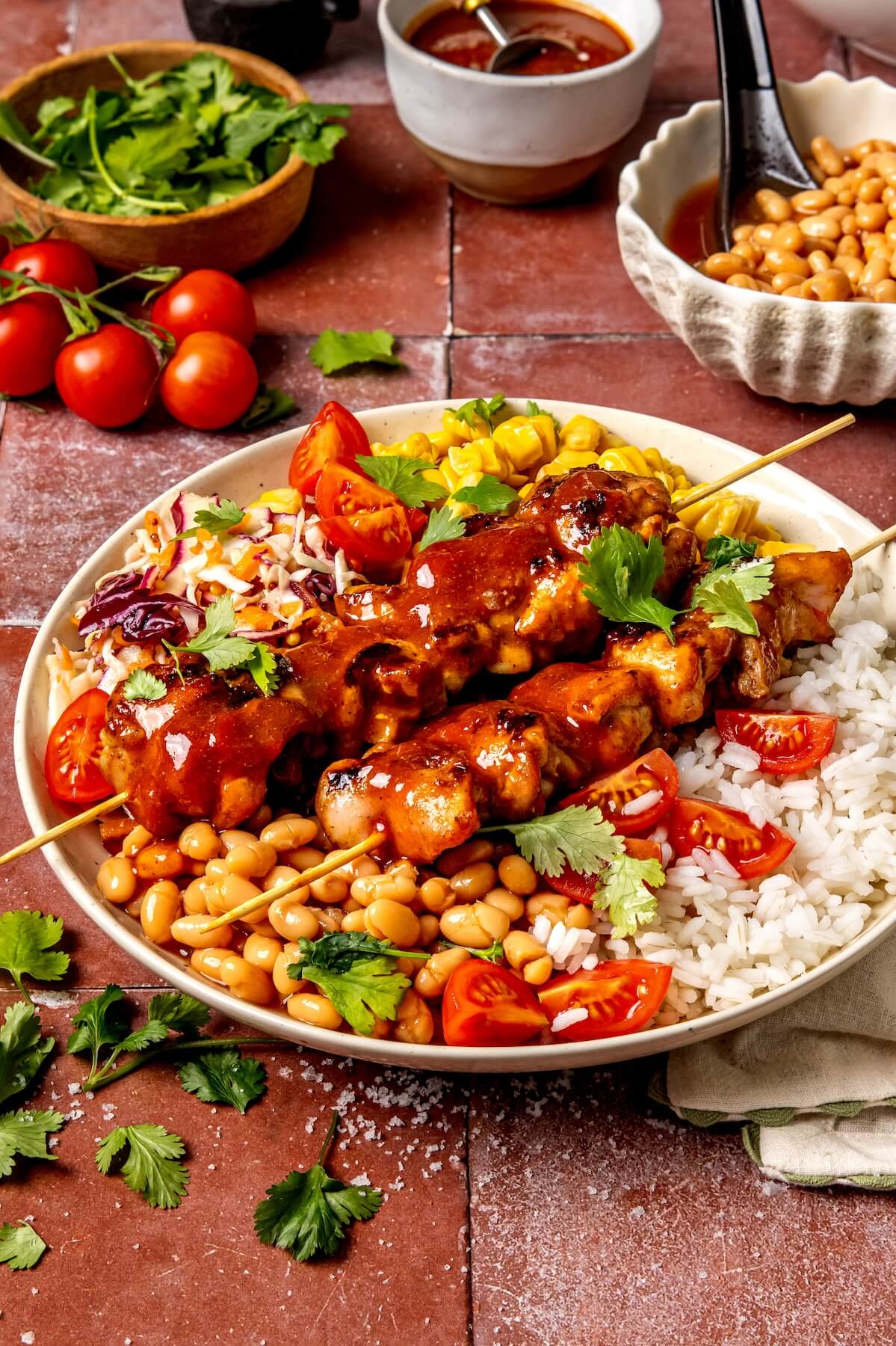 Loaded BBQ Chicken Bowls - Olivia Adriance
