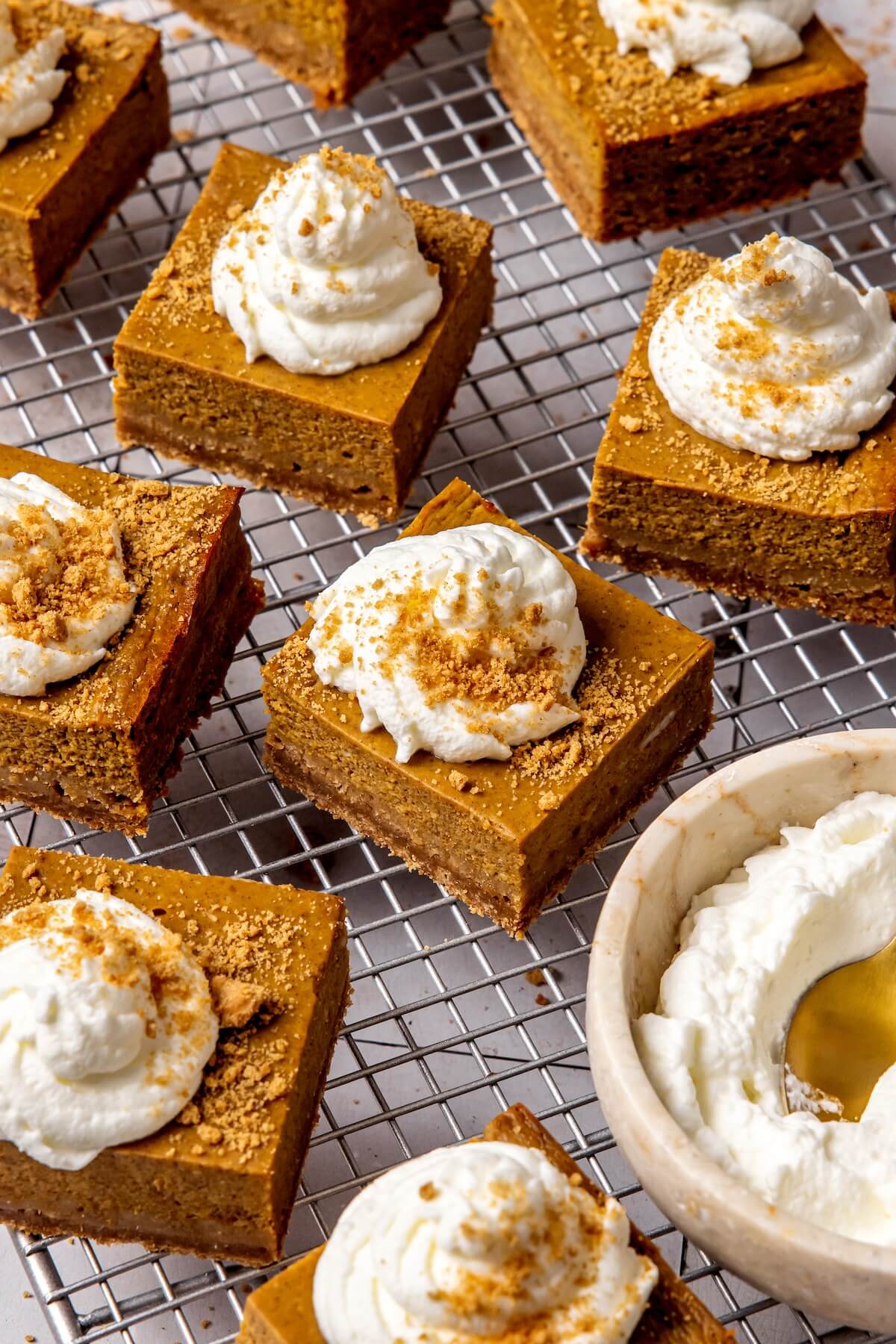 Gluten-Free Pumpkin Pie Bars - Olivia Adriance