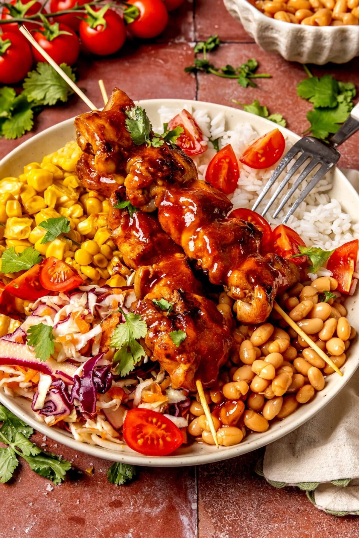 Loaded BBQ Chicken Bowls - Olivia Adriance