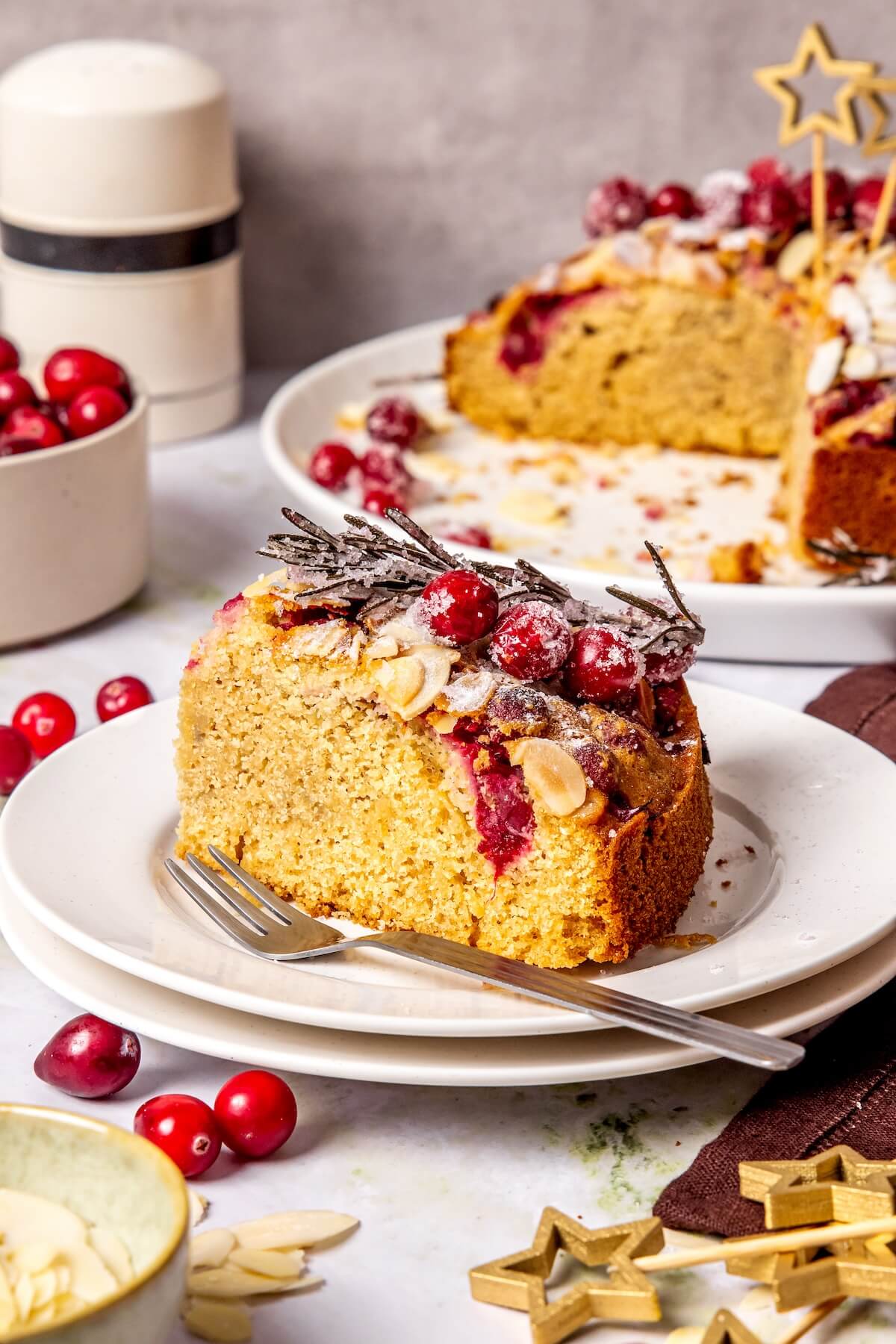 Cranberry Almond Cake - Olivia Adriance