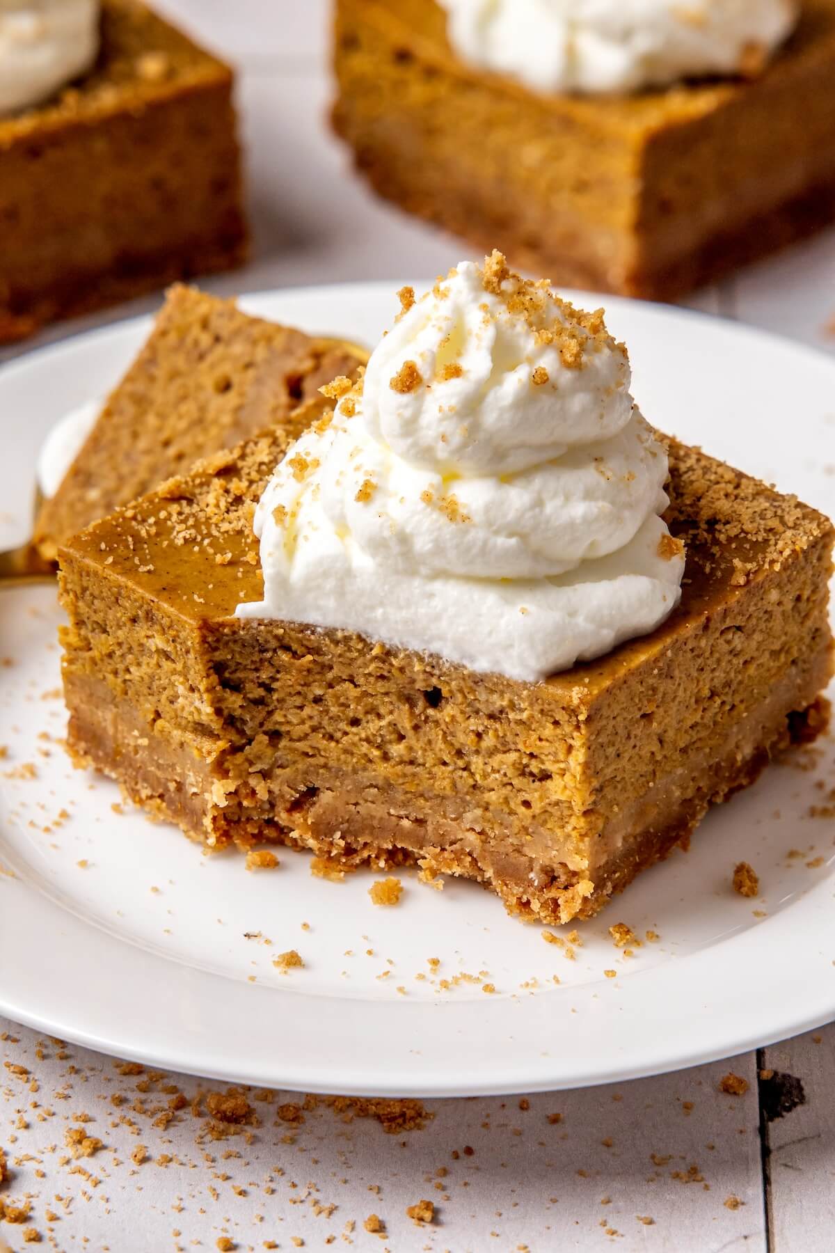 Gluten-Free Pumpkin Pie Bars - Olivia Adriance