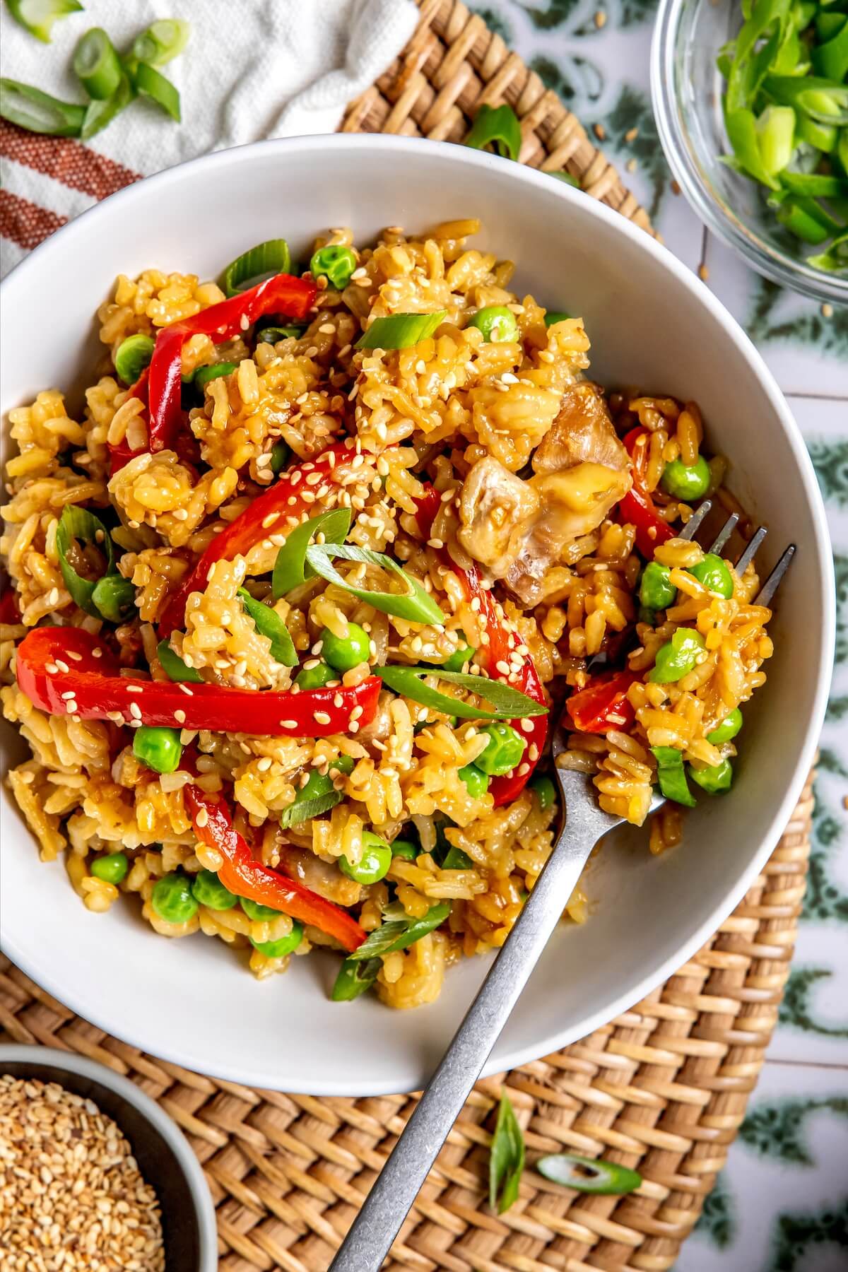 One Pot Teriyaki Chicken and Rice - Olivia Adriance