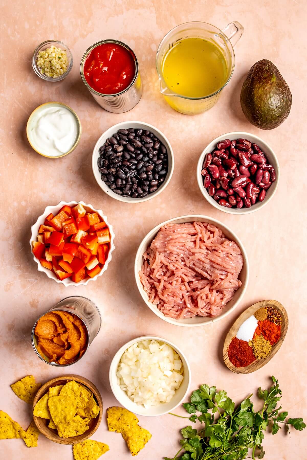 Ingredients Slow Cooker Turkey Pumpkin Chili - Olivia Adriance
