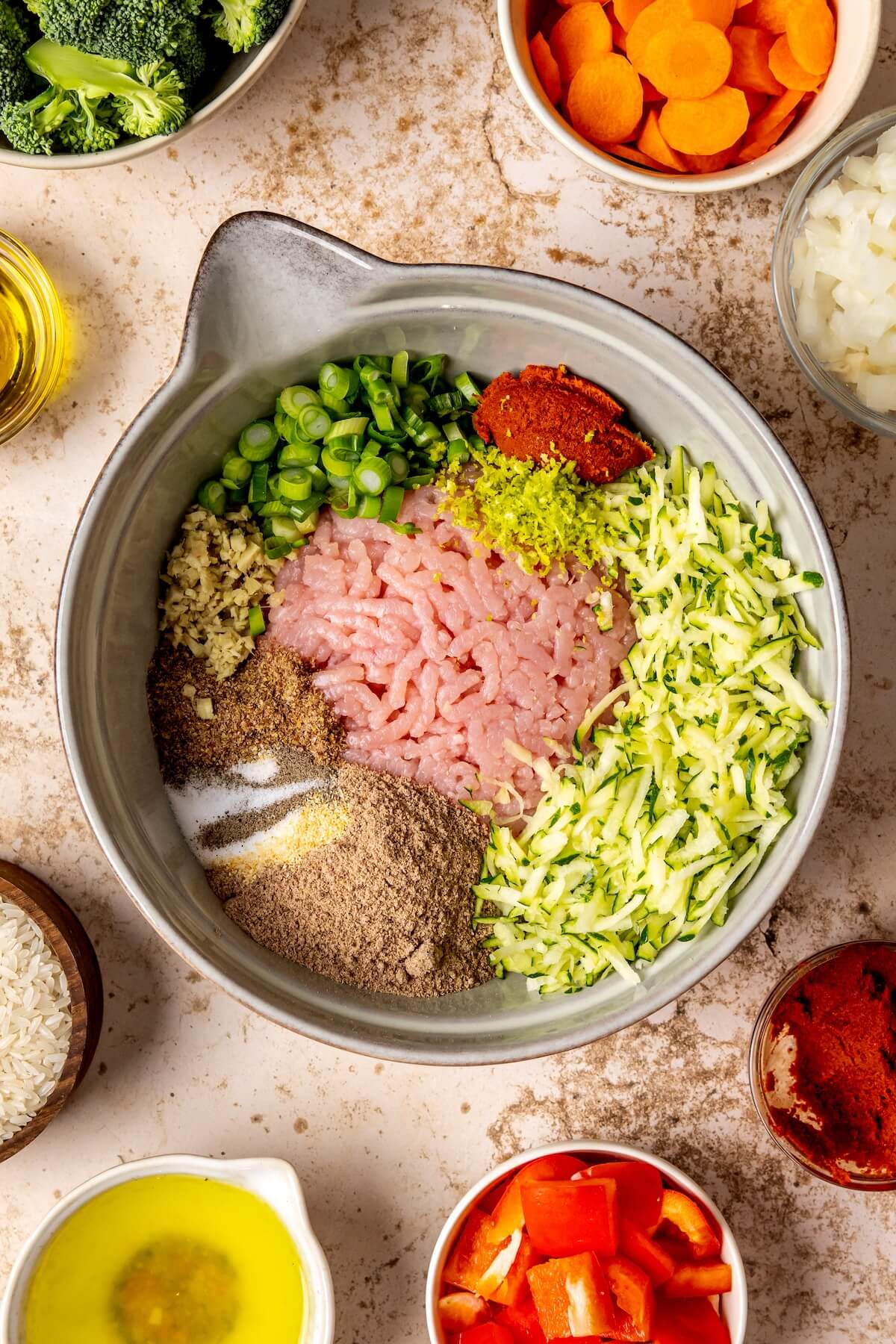 How to Make One Pot Turkey Thai Curry Meatballs and Rice Step 1 - Olivia Adriance