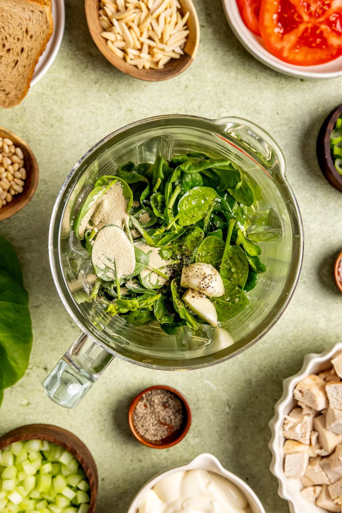 Pesto Chicken Salad - Olivia Adriance