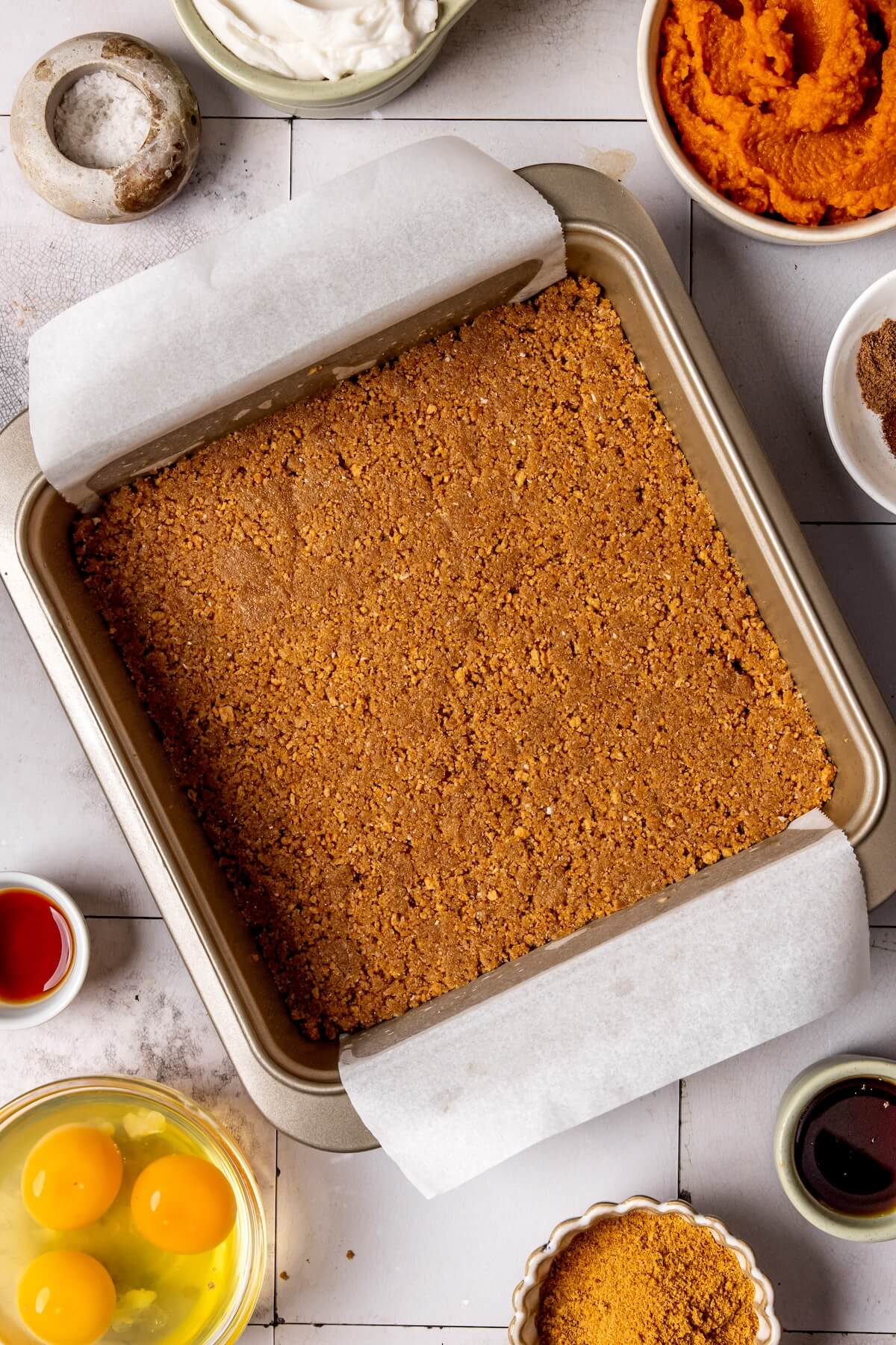 How to Make Gluten-Free Pumpkin Pie Bars Step 2 - Olivia Adriance
