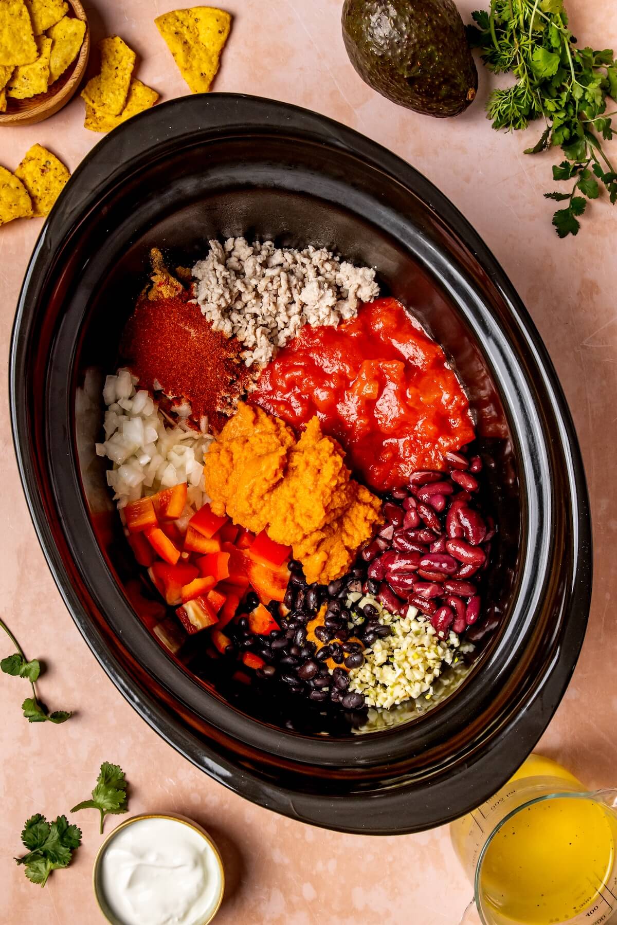 How to Make Slow Cooker Turkey Pumpkin Chili Step 2 - Olivia Adriance