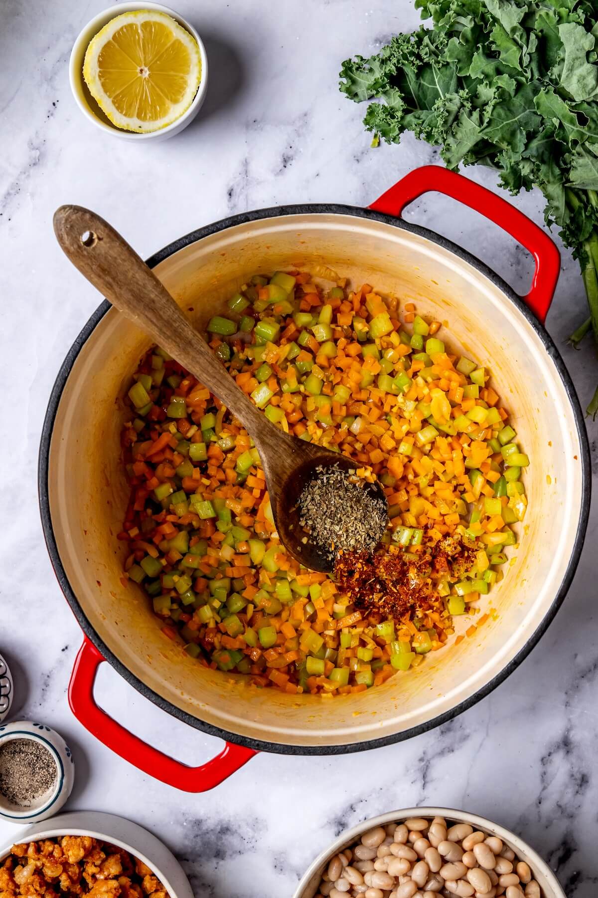 How to Make 20 Minute Sausage, Kale and White Bean Soup Step 3 - Olivia Adriance