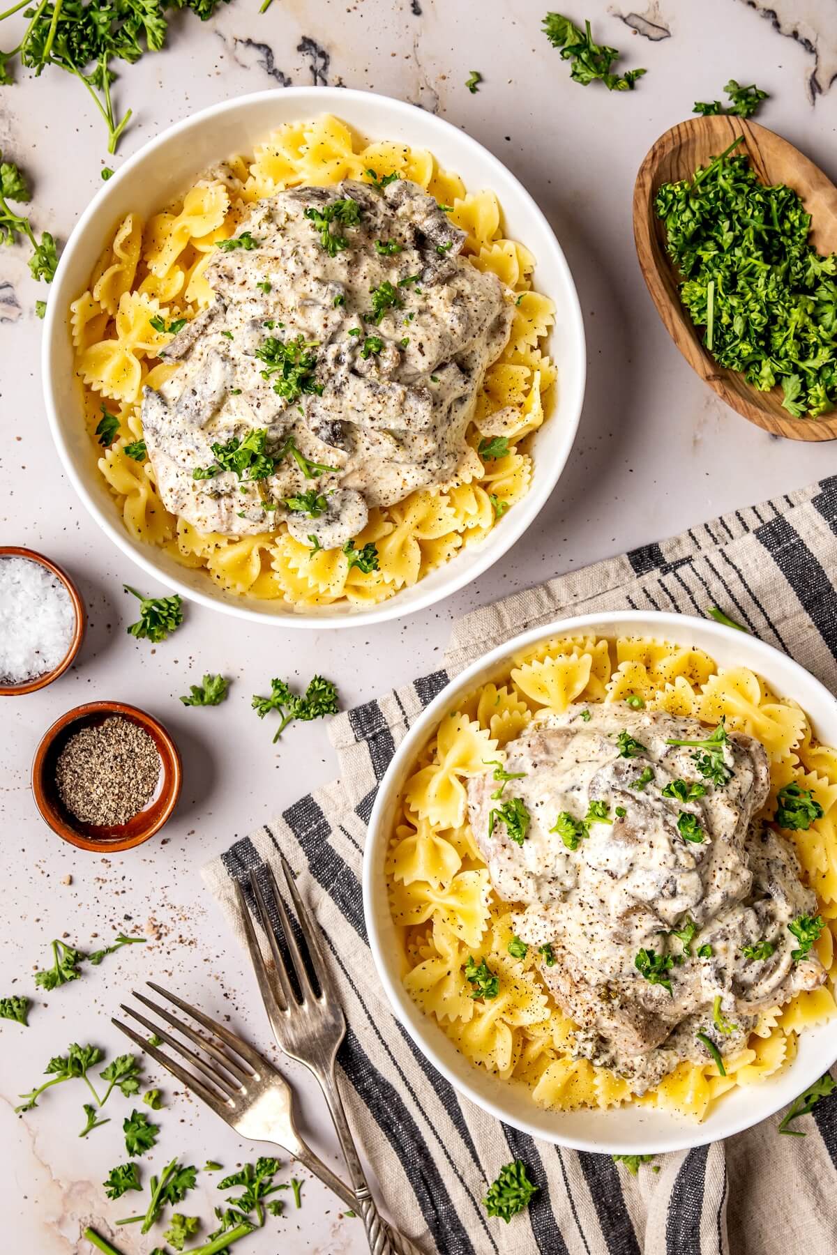 Creamy Mushroom Chicken Bake - Olivia Adriance