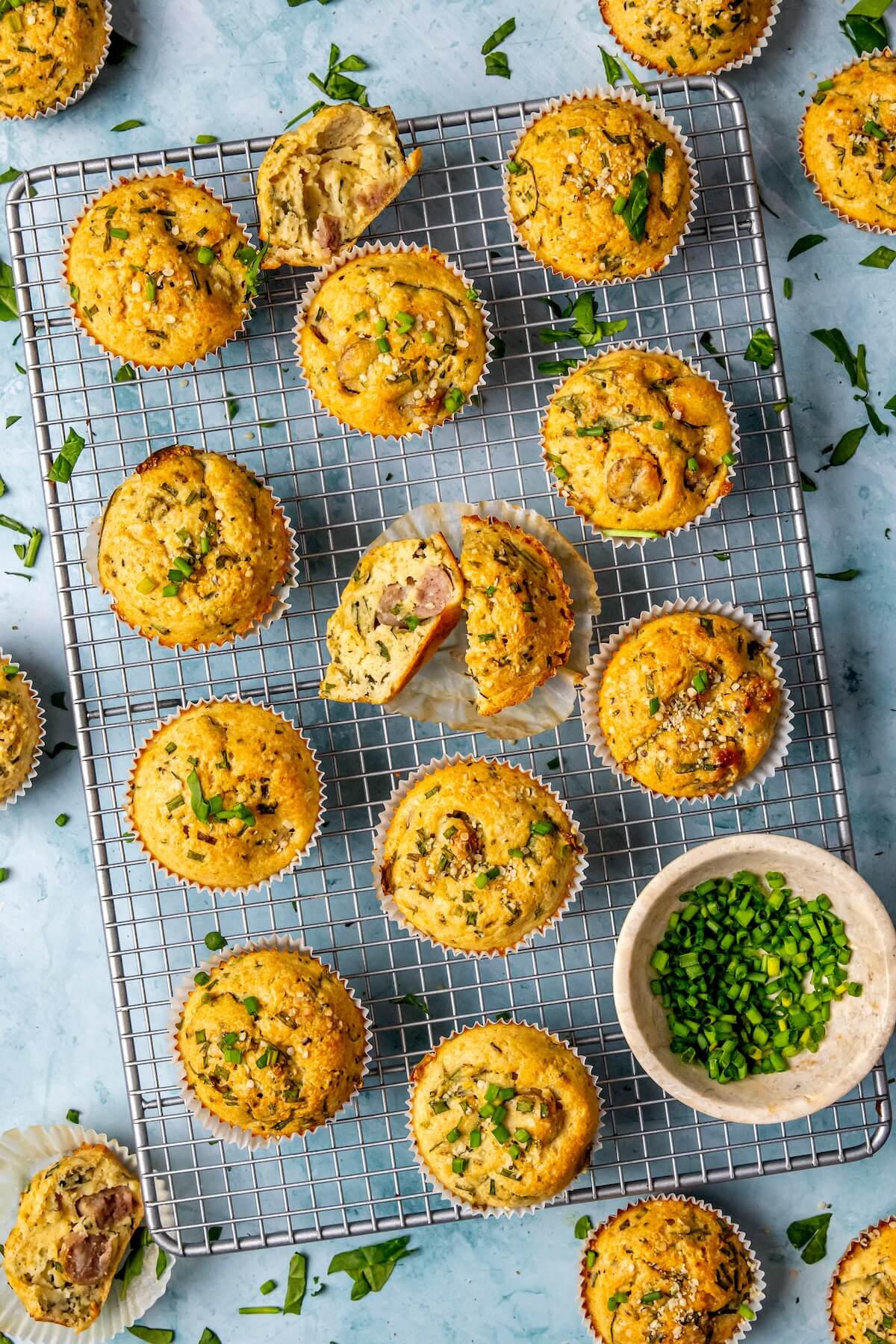 Savory Sausage Breakfast Muffins - Olivia Adriance