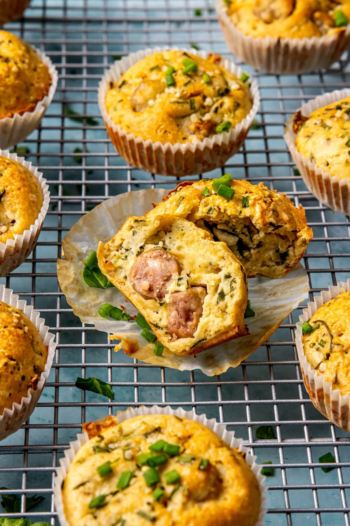 Savory Sausage Breakfast Muffins - Olivia Adriance