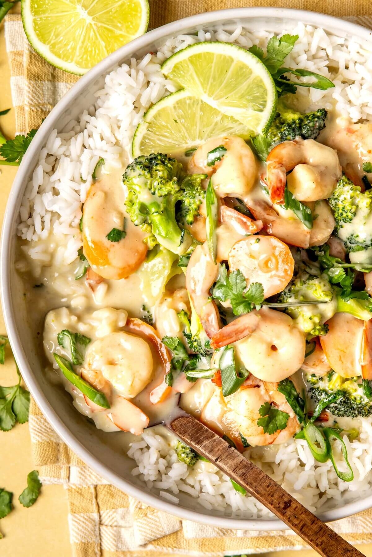 Simple Shrimp and Veggie Green Curry - Olivia Adriance