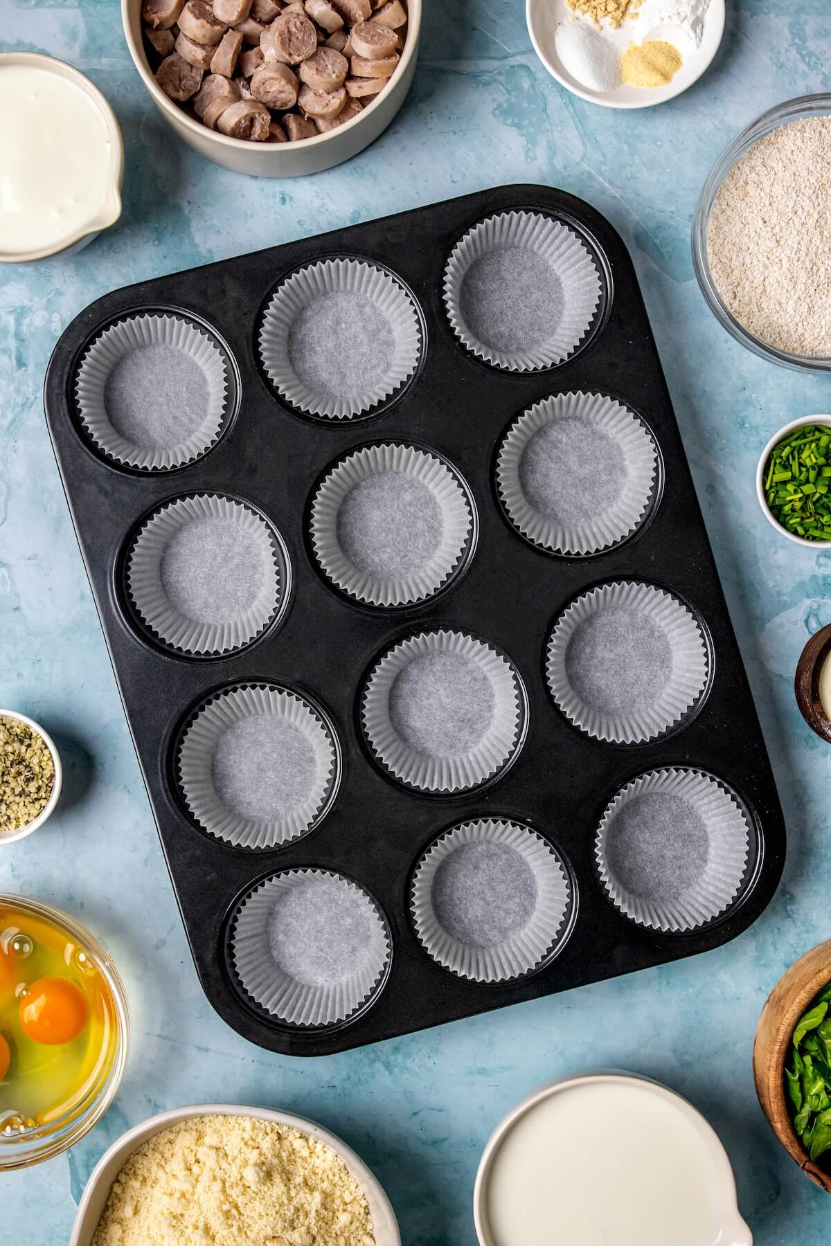 How to Make Savory Sausage Breakfast Muffins Step 1 - Olivia Adriance