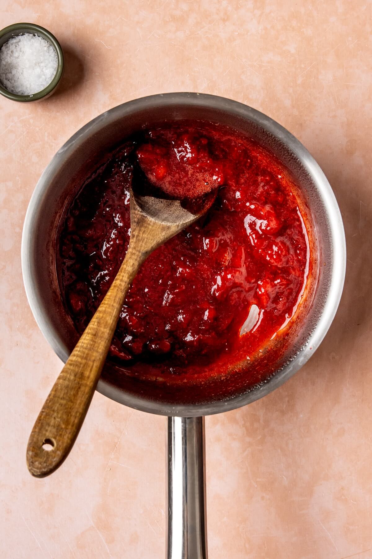How to Make Chocolate Protein Pancakes with Strawberry Sauce Step 5 - Olivia Adriance