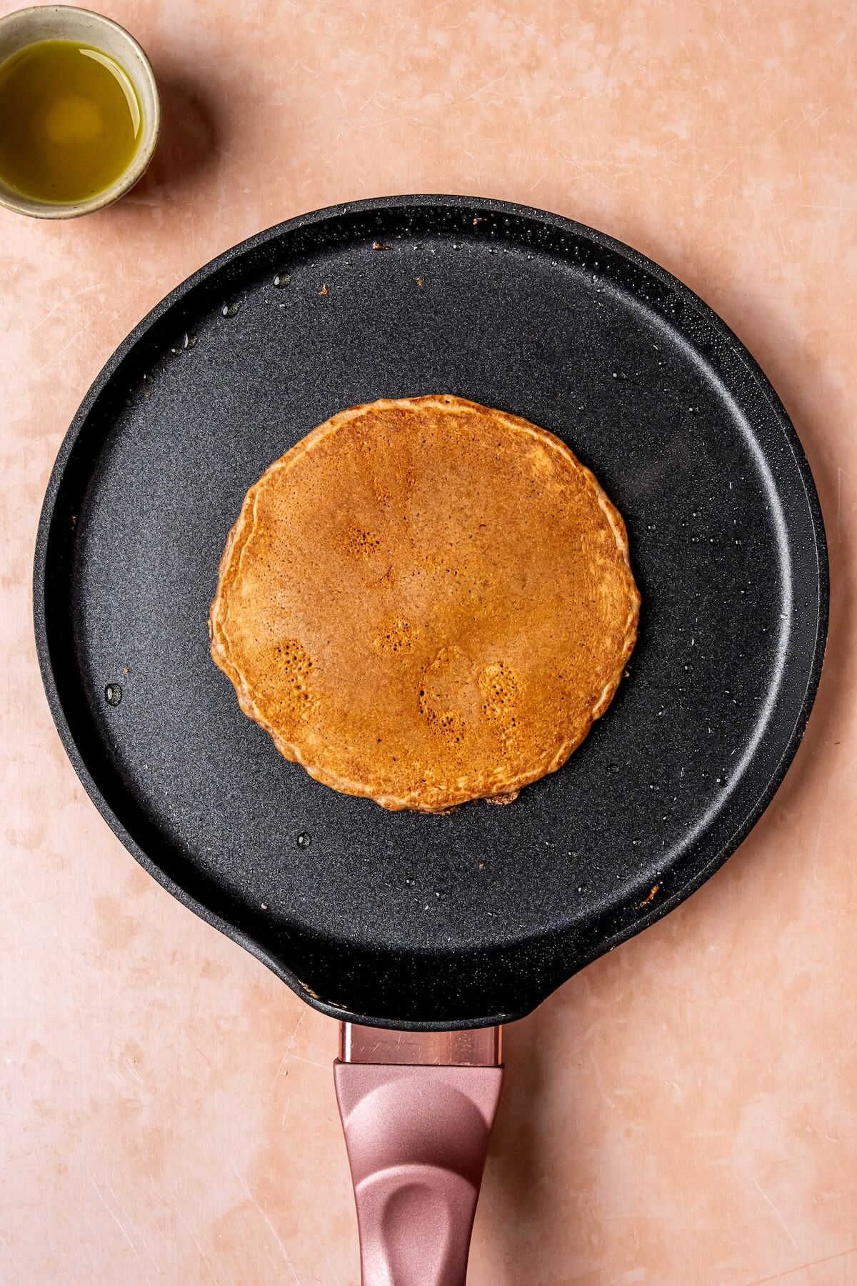 How to Make Chocolate Protein Pancakes with Strawberry Sauce Step 6 - Olivia Adriance