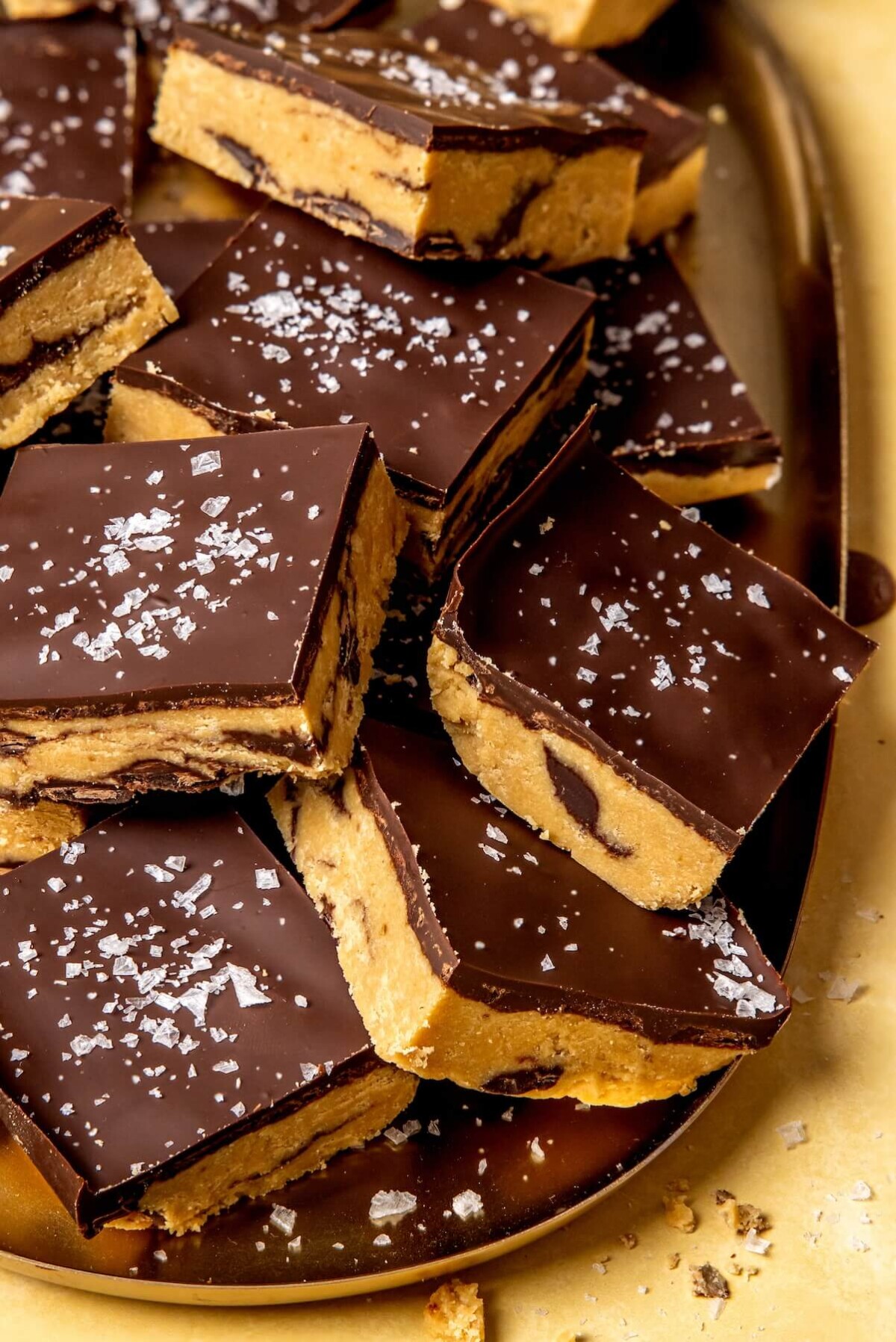 Chocolate Chip Cookie Dough Protein Bark - Olivia Adriance