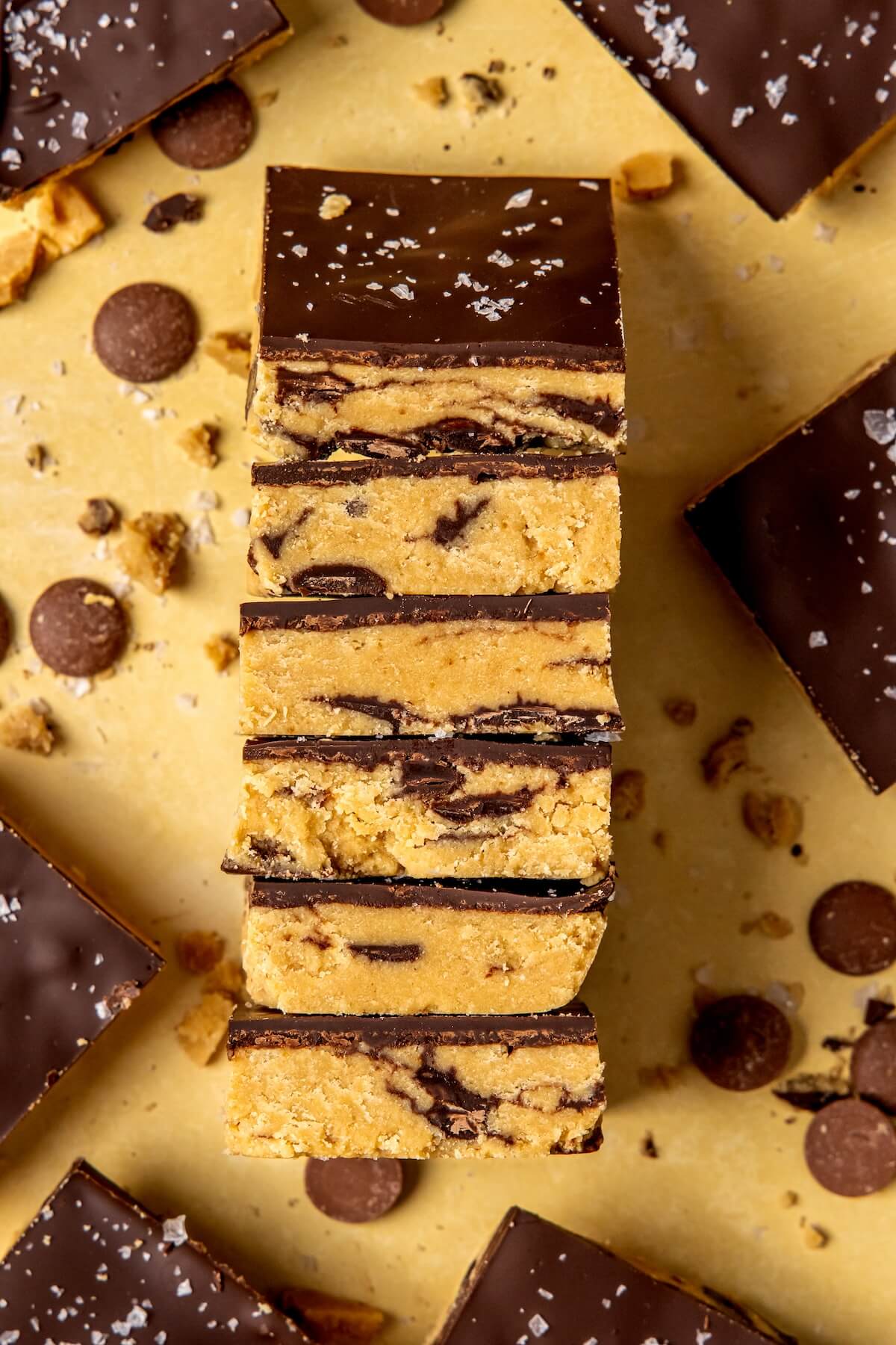 Chocolate Chip Cookie Dough Protein Bark - Olivia Adriance