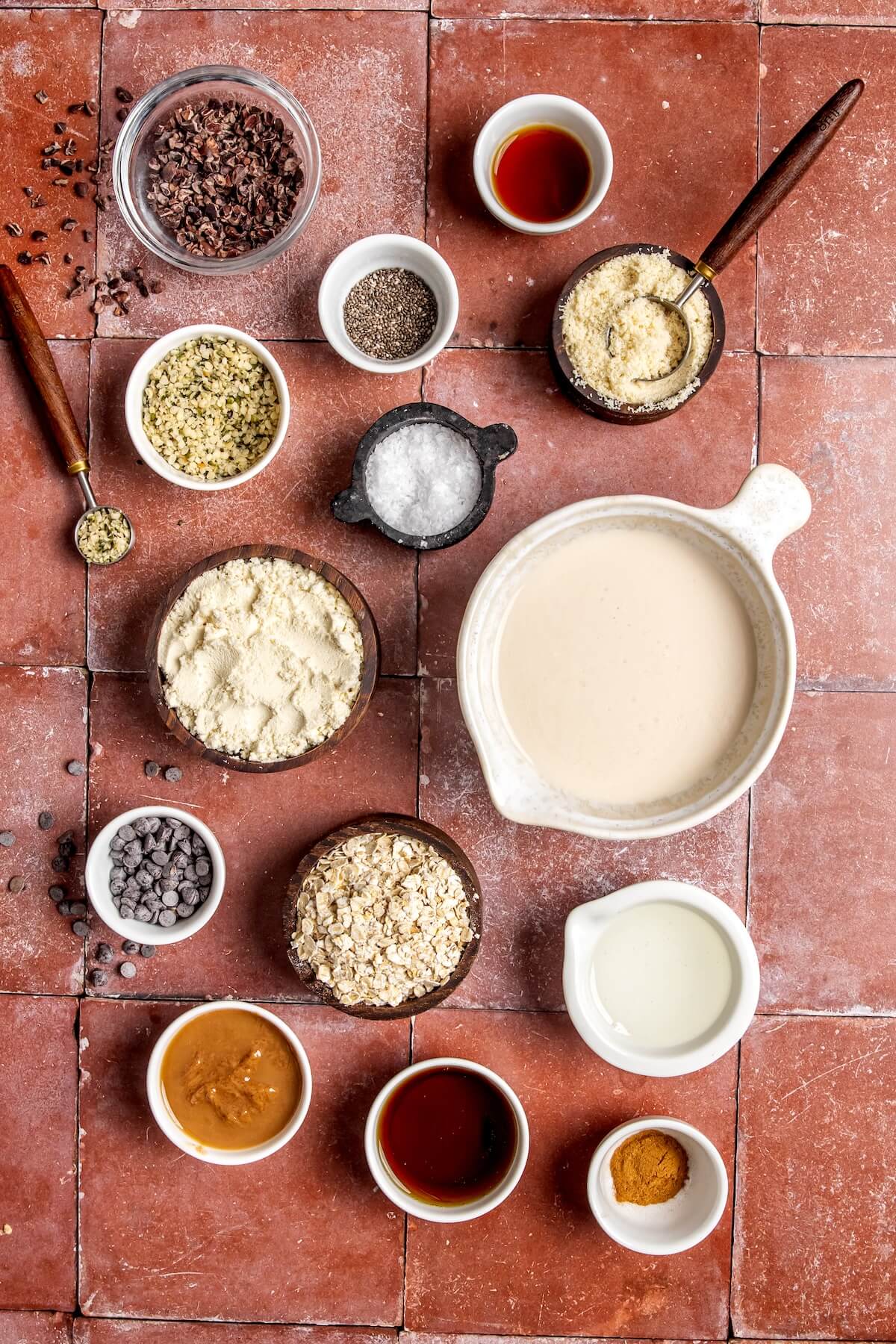 Ingredients for Cookie Dough Overnight Oats - Olivia Adriance