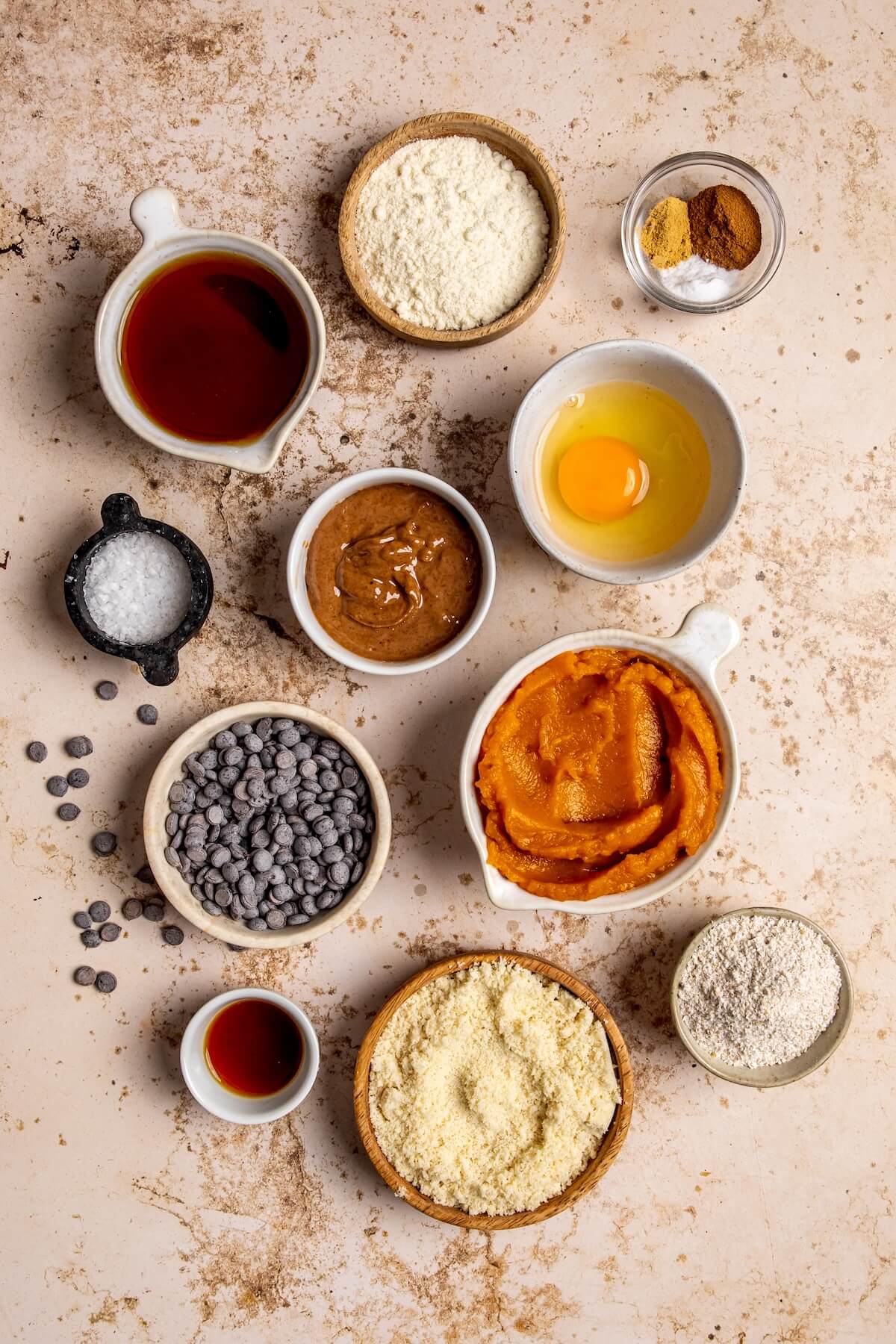 Ingredients for Muffin Top Pumpkin Protein Cookies - Olivia Adriance