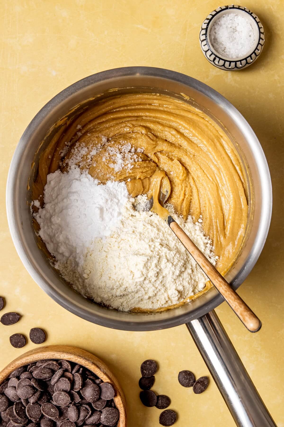 How to Make Chocolate Chip Cookie Dough Protein Bark Step 2 - Olivia Adriance