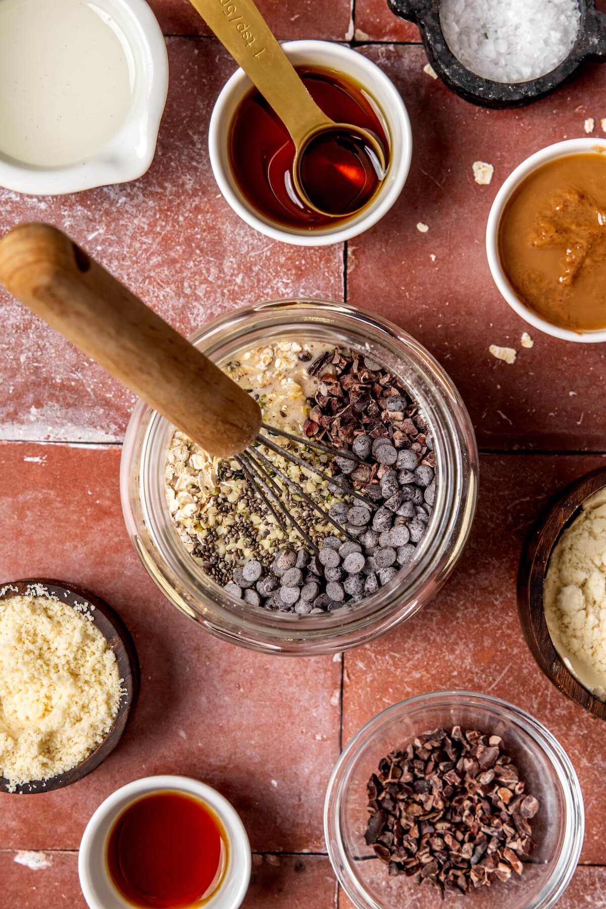How to Make Cookie Dough Overnight Oats Step 2 - Olivia Adriance