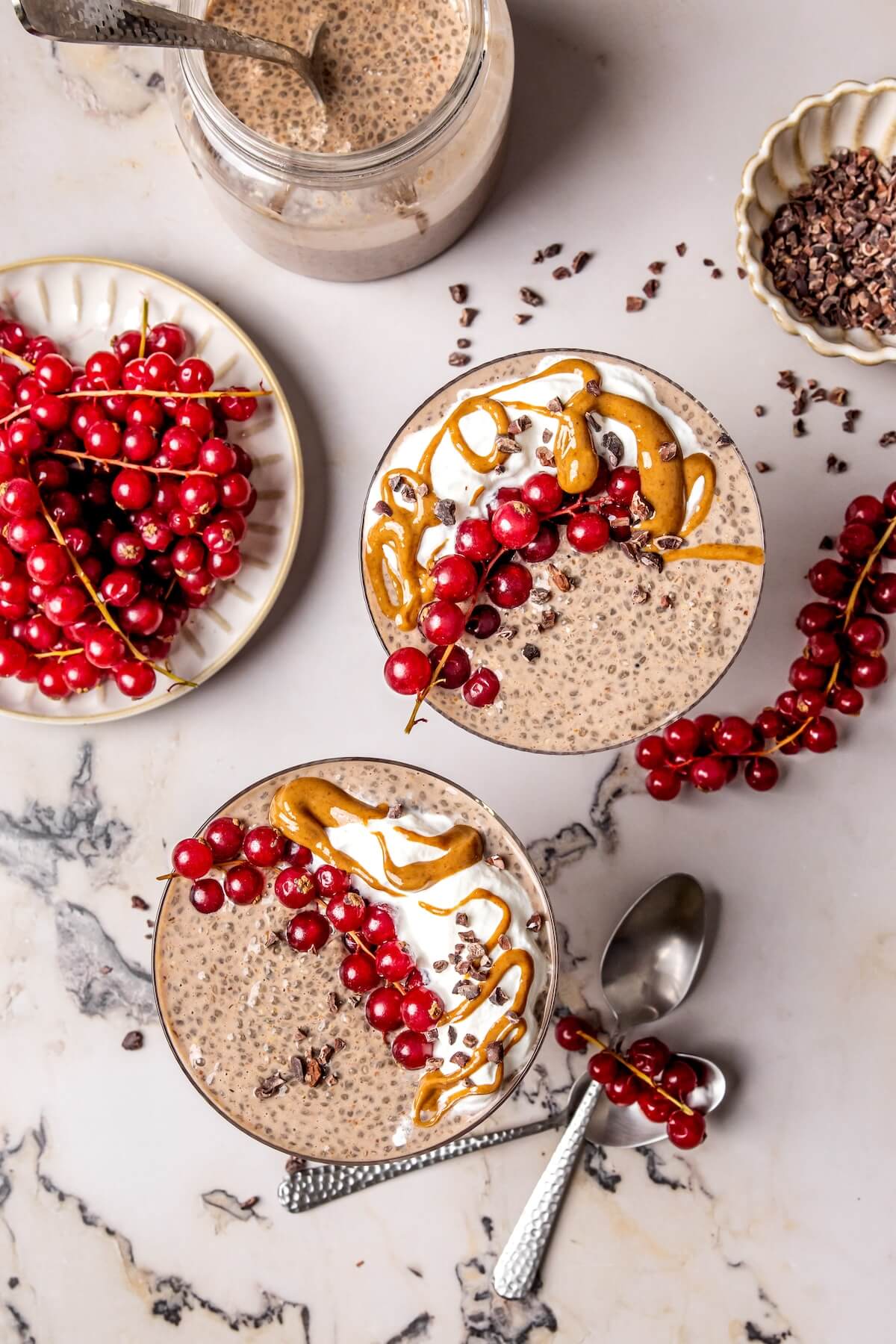 High Protein Chocolate Chia Pudding - Olivia Adriance