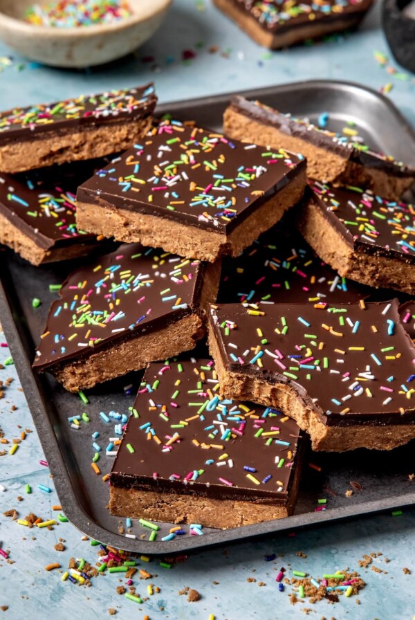 Protein Cosmic Brownie Cookie Dough Bark - Olivia Adriance